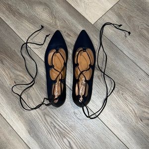 Bianca Di Laced Up Pointed flats